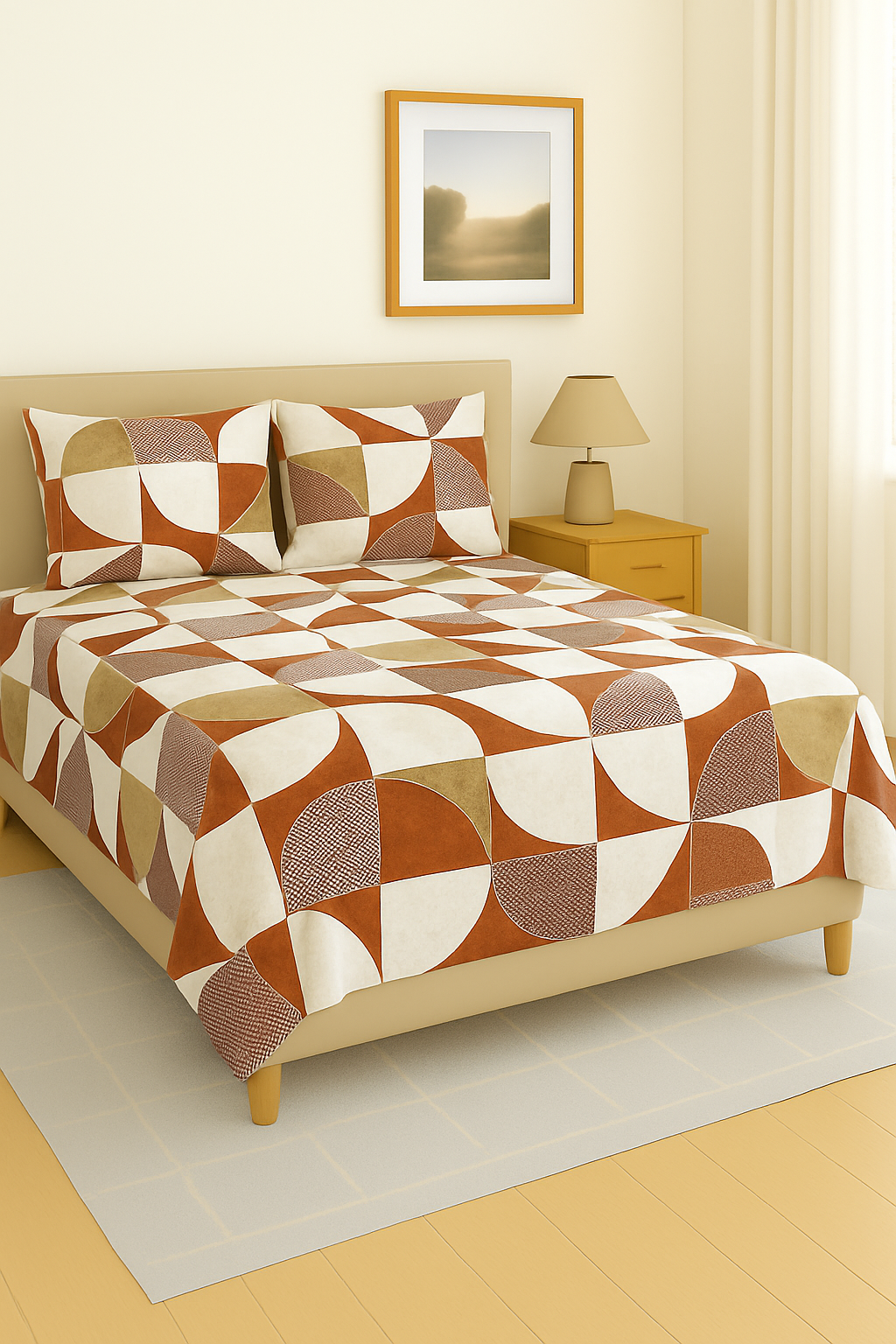 Pure Weave – Terra Geo Double Bed Sheet Set