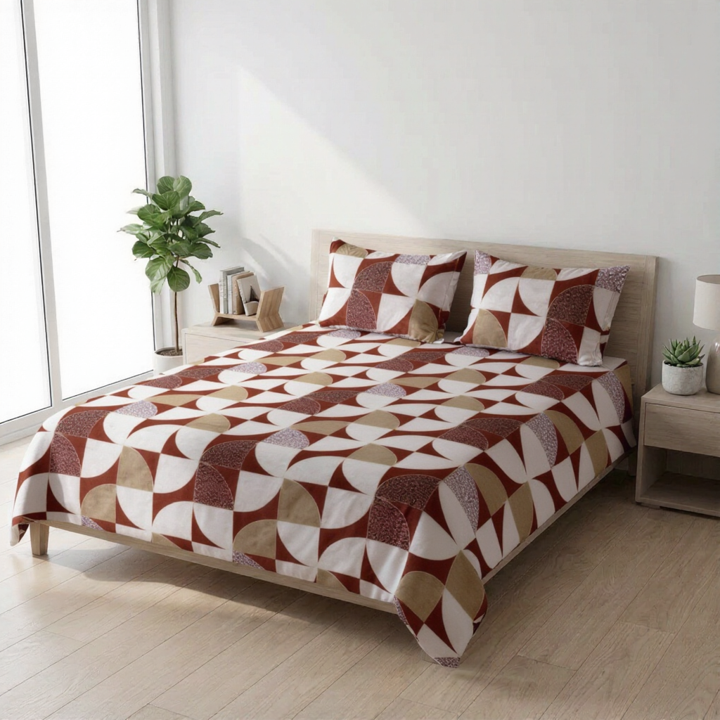 Pure Weave – Terra Geo Double Bed Sheet Set