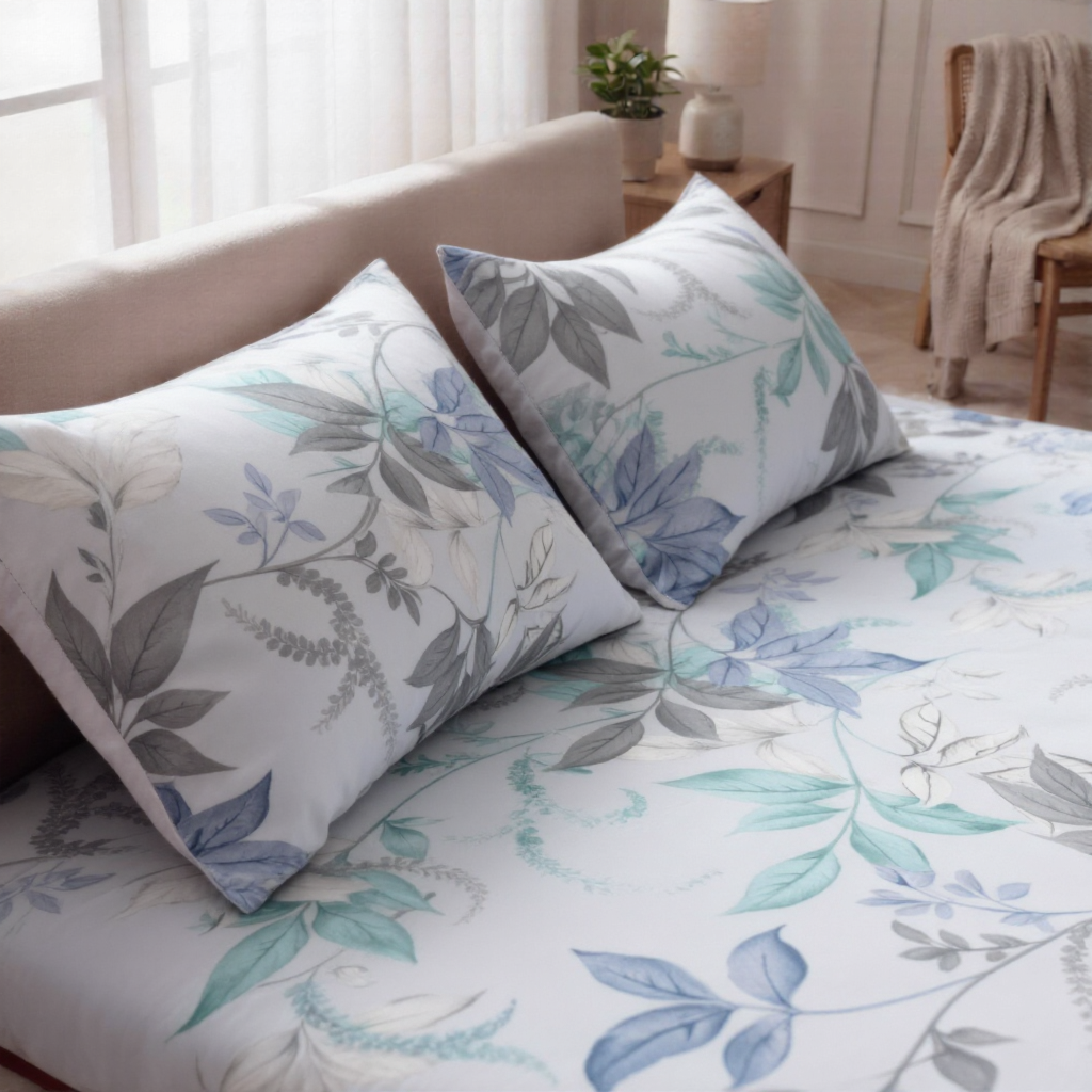 Pure Weave - Moonlit Flora Double Bed Sheet Set
