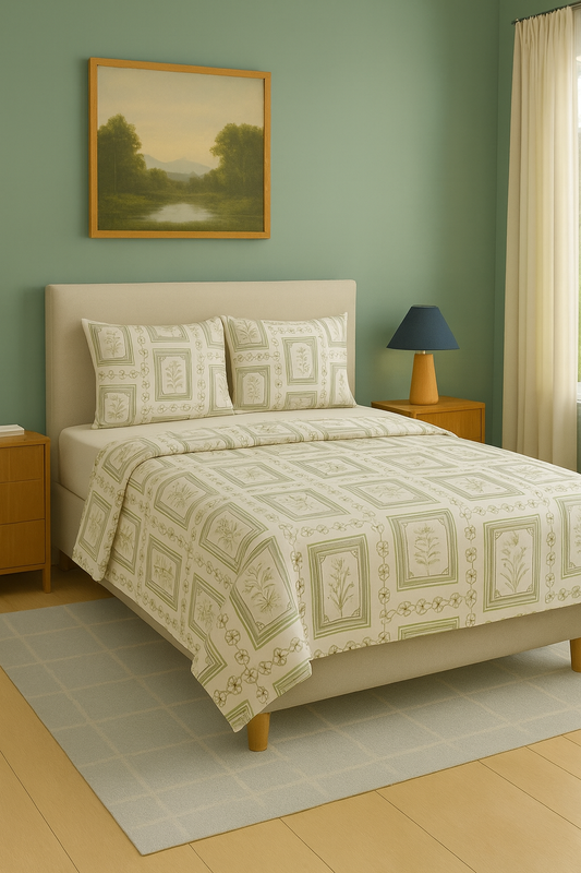 Pure Weave - Botanic Charm Double Bed Sheet Set