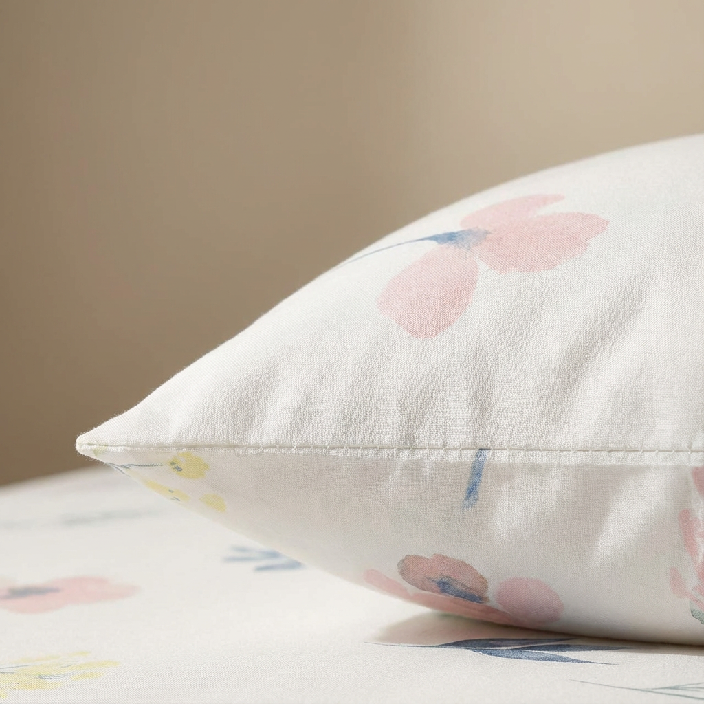 Pure Weave - Blush Meadow Double Bed Sheet Set