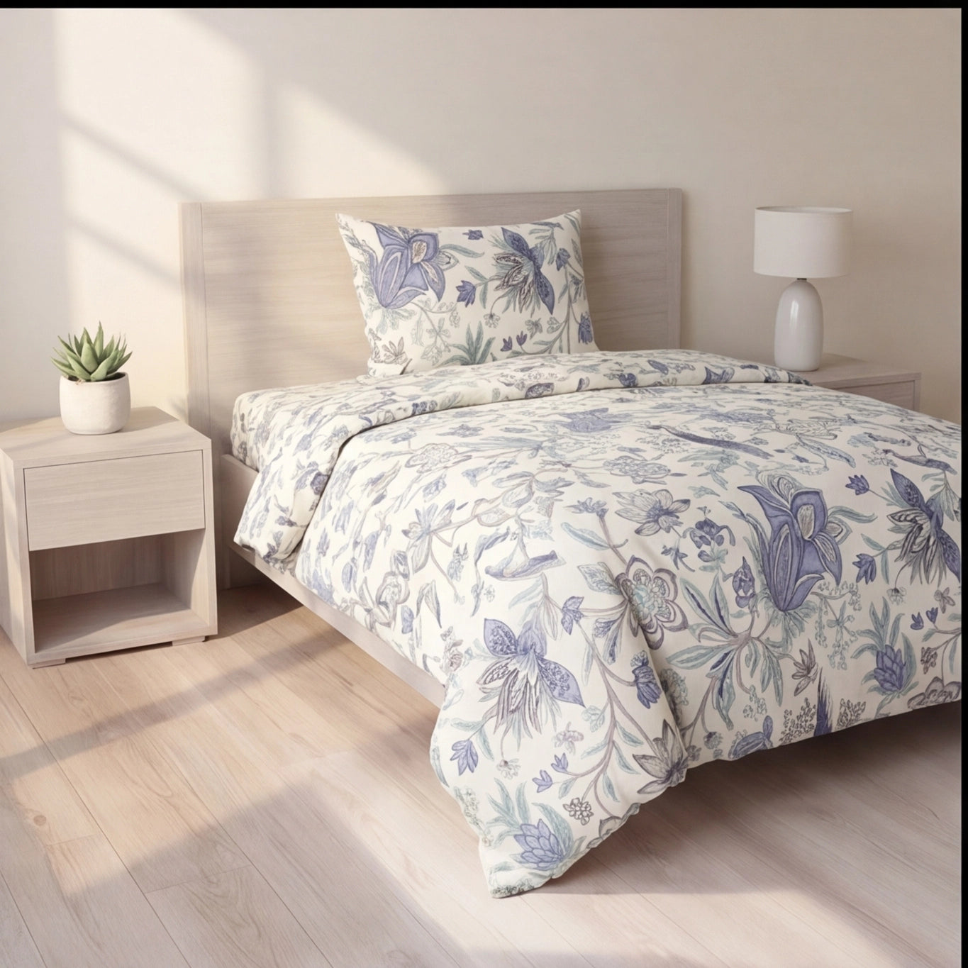 Pure Weave – Botanical Bliss Single Bed Sheet Set