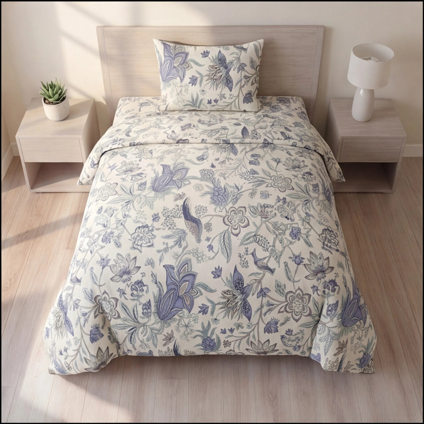 Pure Weave – Botanical Bliss Single Bed Sheet Set