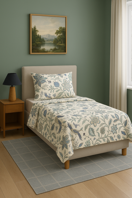 Pure Weave – Botanical Bliss Single Bed Sheet Set