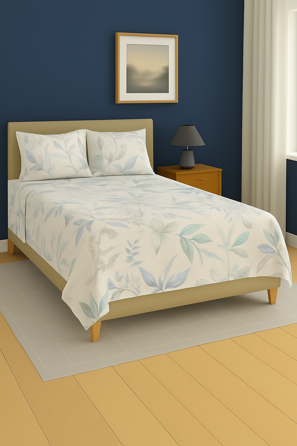 Pure Weave - Moonlit Flora Double Bed Sheet Set