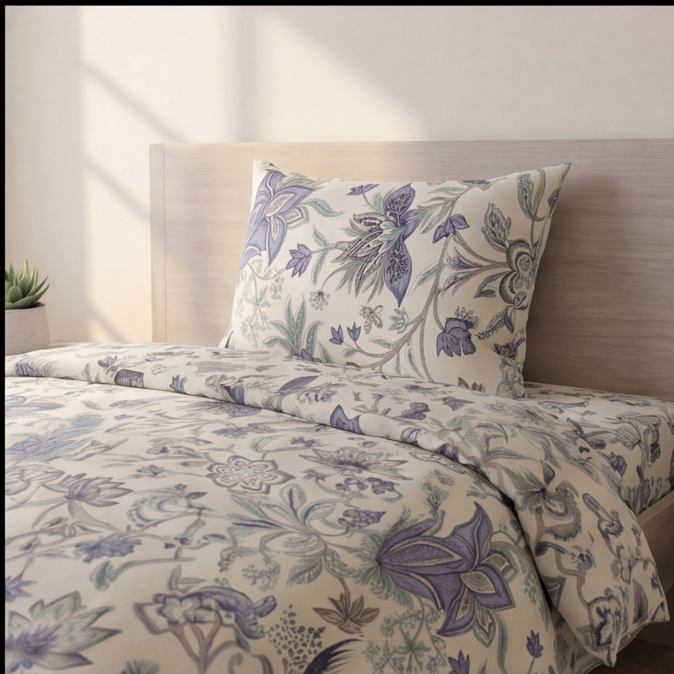 Pure Weave – Botanical Bliss Single Bed Sheet Set
