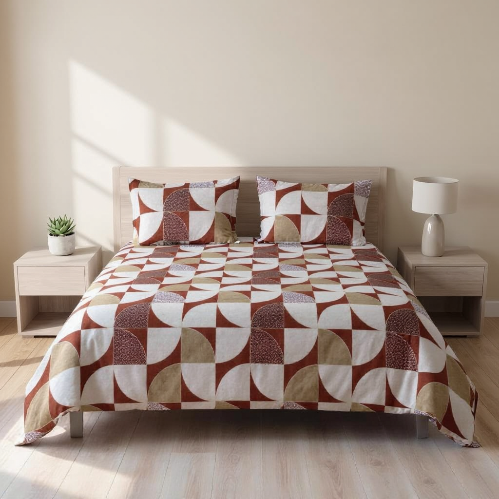 Pure Weave  – Terra Geo Double Bed Sheet Set
