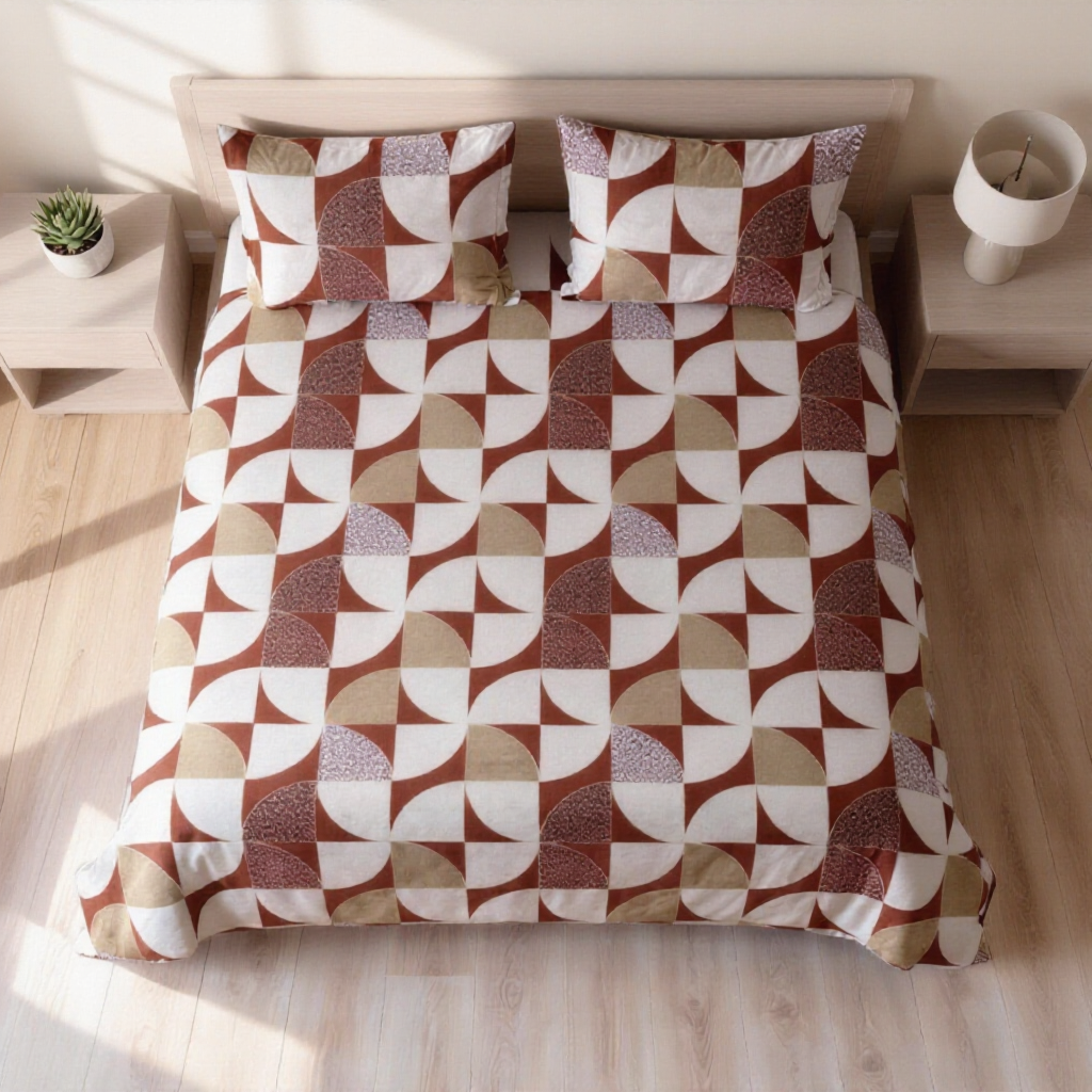 Pure Weave  – Terra Geo Double Bed Sheet Set