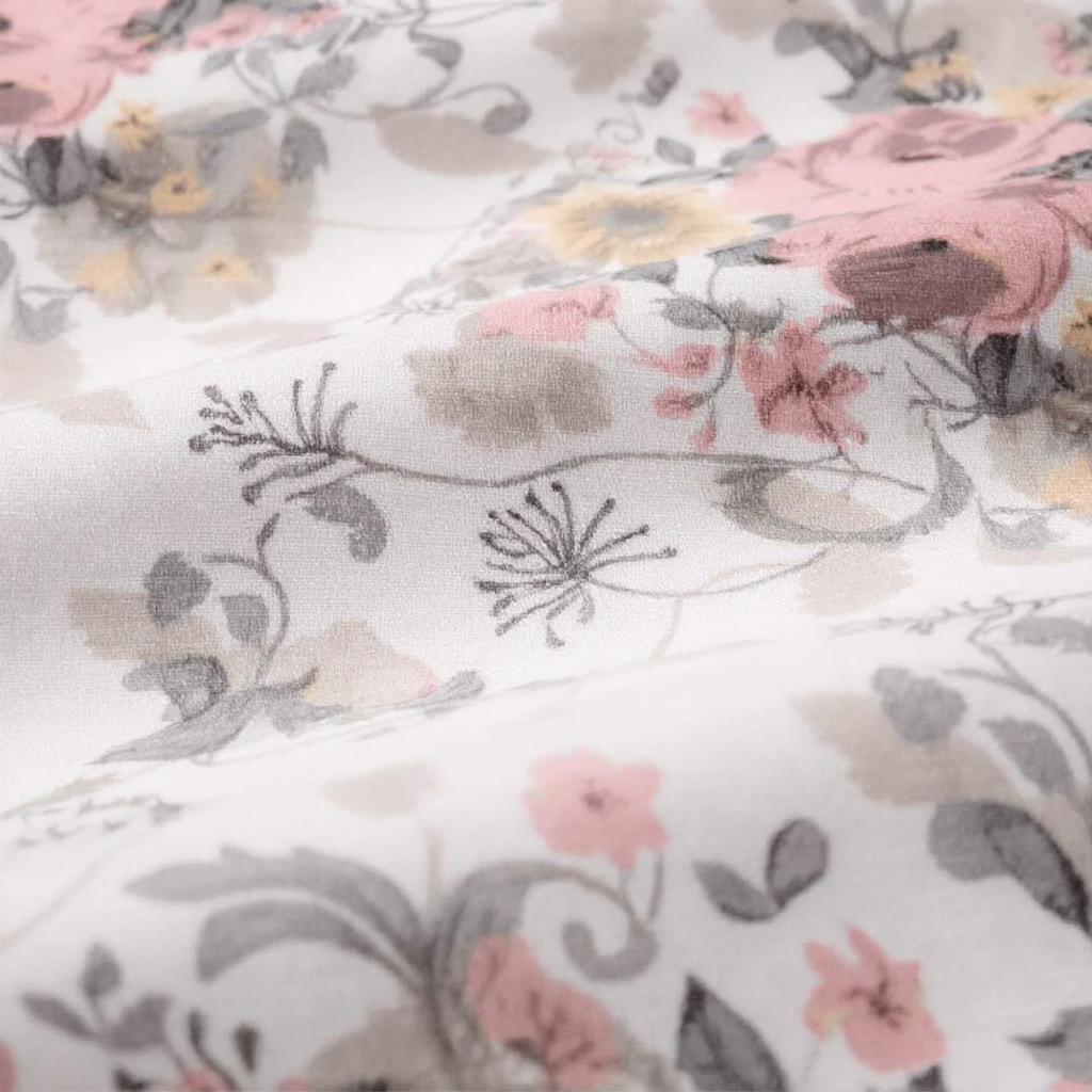 Pure Weave - Blush Bloom Double Bed Sheet Set