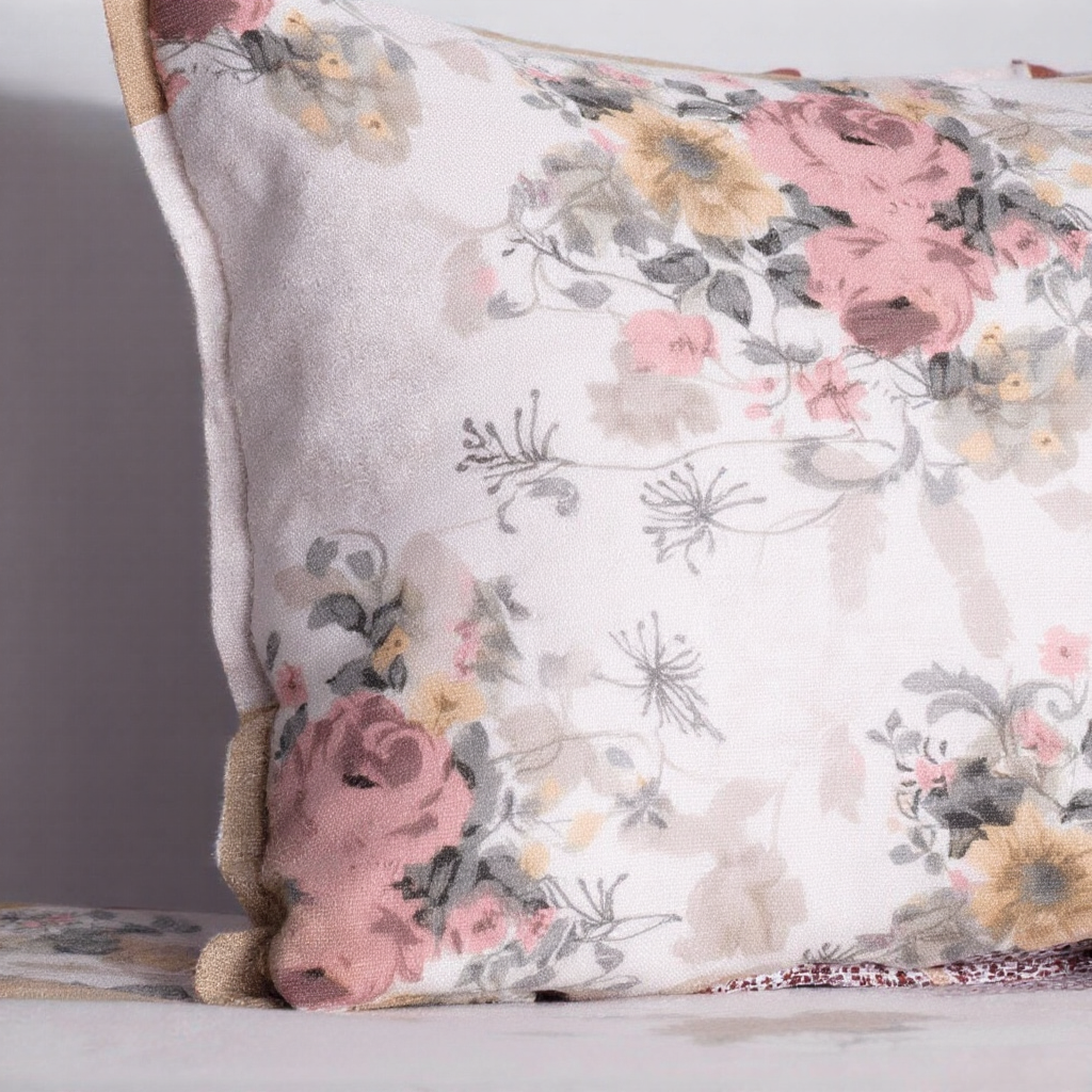 Pure Weave - Blush Bloom Double Bed Sheet Set