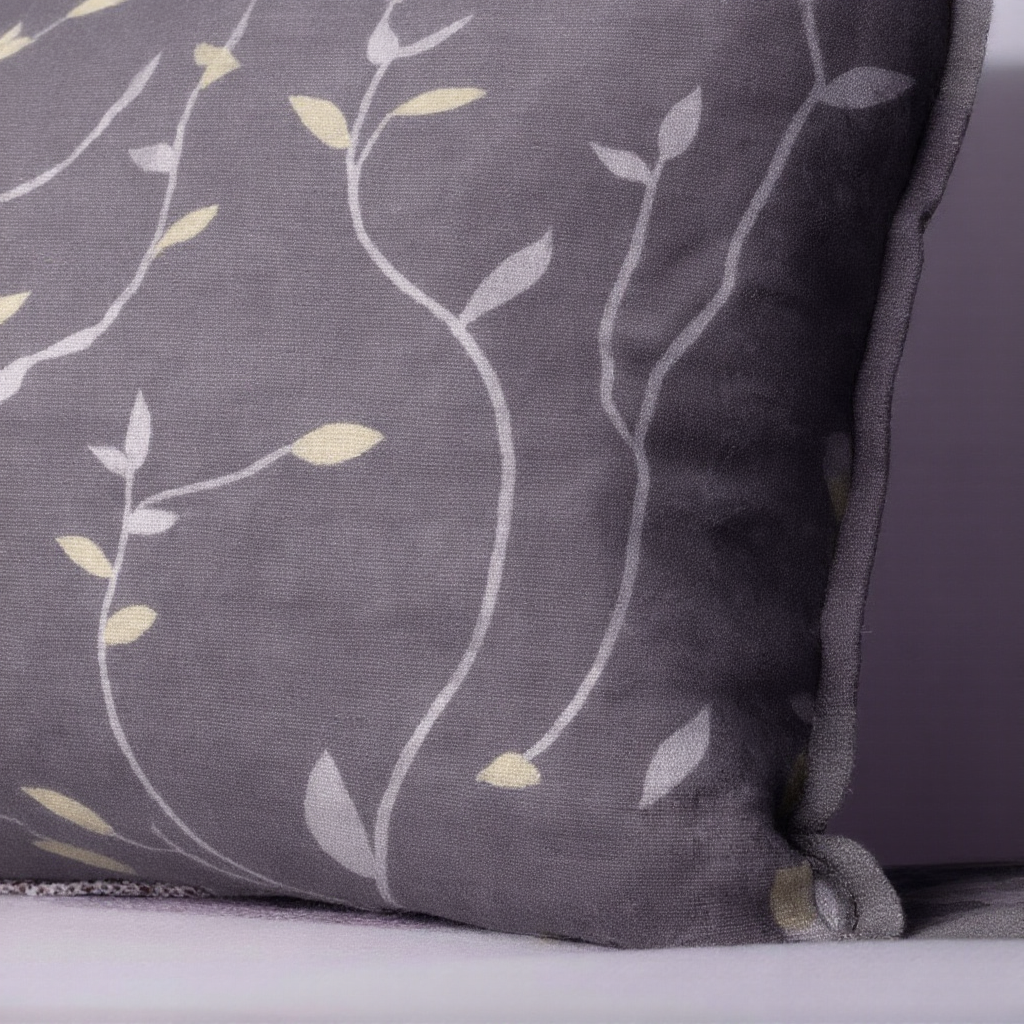 Pure Weave - Midnight Leaf Double Bed Sheet Set