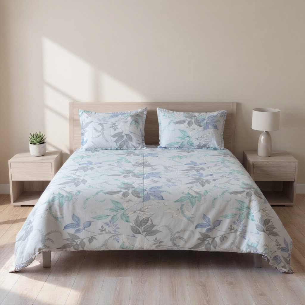 Pure Weave - Moonlit Flora Double Bed Sheet Set