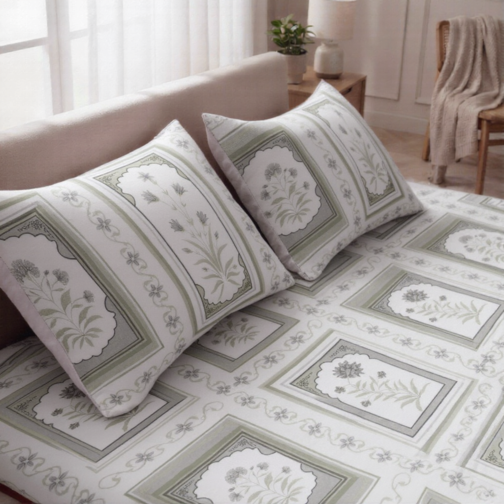 Pure Weave - Botanic Charm Double Bed Sheet Set