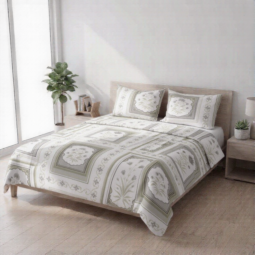 Pure Weave - Botanic Charm Double Bed Sheet Set