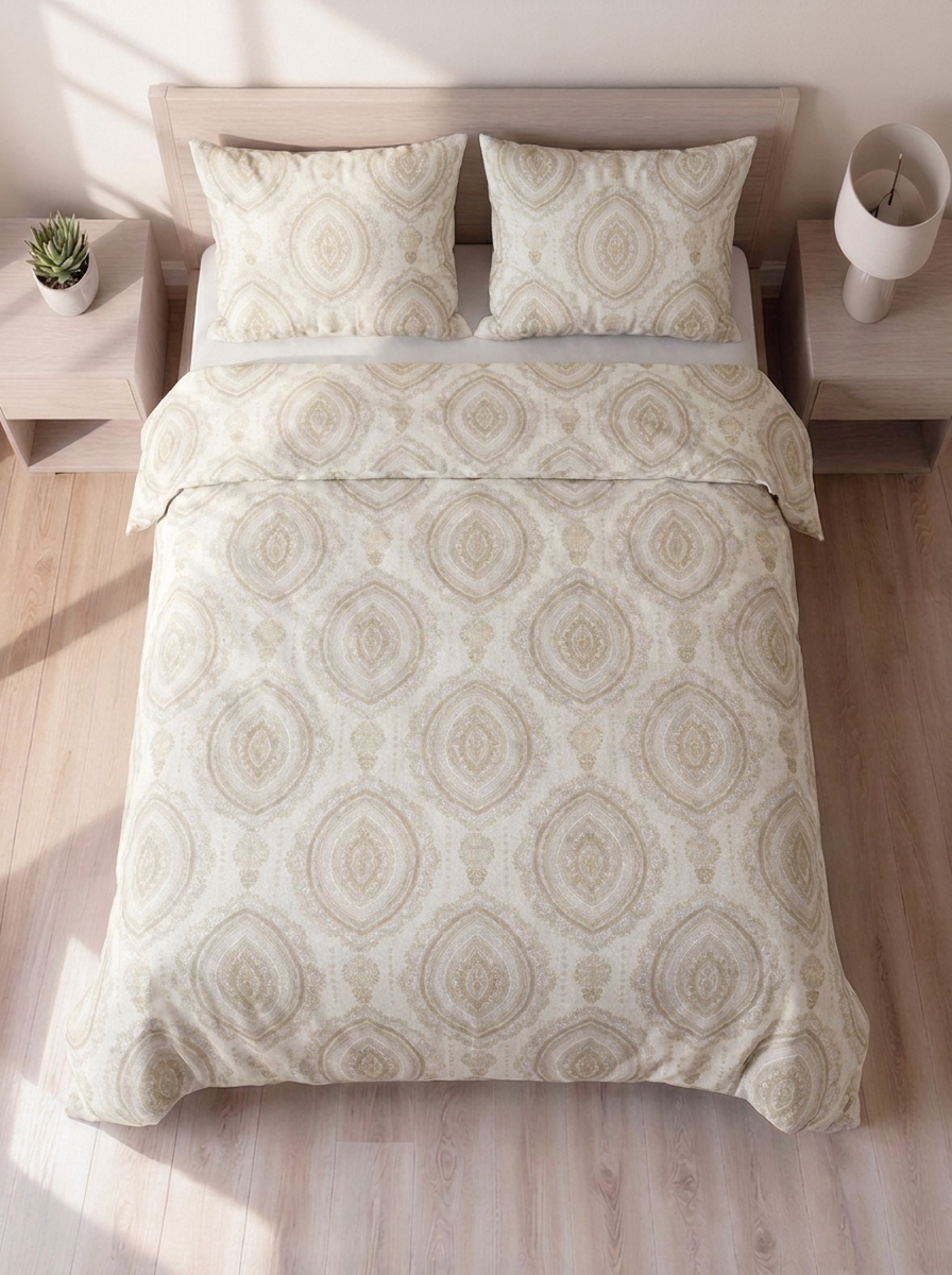Pure Weave– Sandstone Harmony Double Bed Sheet Set