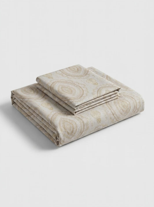 Pure Weave– Sandstone Harmony Double Bed Sheet Set