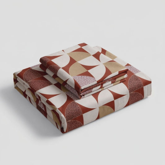 Pure Weave  – Terra Geo Double Bed Sheet Set